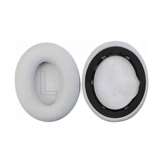 Ανταλλακτικά Earpads Ακουστικών για Anker Soundcore Life Q20, Αφρός Μνήμης + PU Δέρμα, Γκρι, 1 Pair