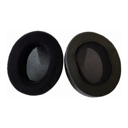 Ανταλλακτικά Earpads Ακουστικών για Audio Technica ATH-M50X, M50XBT, M40X, MSR7, Αφρός Μνήμης + PU Δέρμα + Suede, Μαύρο, 1 Pair
