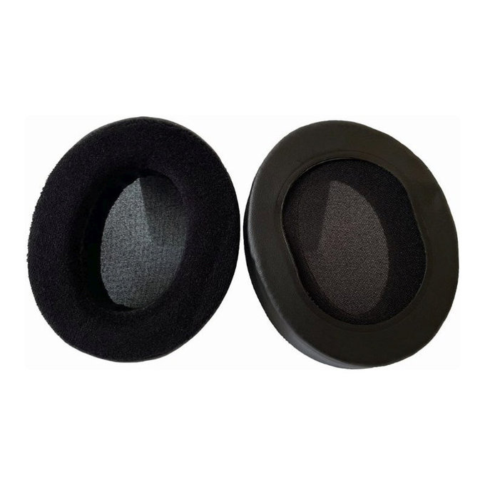 Ανταλλακτικά Earpads Ακουστικών για Audio Technica ATH-M50X, M50XBT, M40X, MSR7, Αφρός Μνήμης + PU Δέρμα + Suede, Μαύρο, 1 Pair