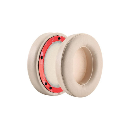 Ανταλλακτικά Earpads Ακουστικών για Beats Studio 2.0 a 3.0, Αφρός Μνήμης + PU Δέρμα, Μπεζ, 1 Pair