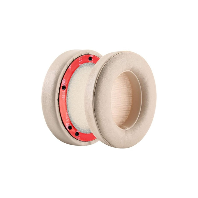 Ανταλλακτικά Earpads Ακουστικών για Beats Studio 2.0 a 3.0, Αφρός Μνήμης + PU Δέρμα, Μπεζ, 1 Pair