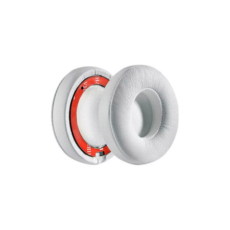 Ανταλλακτικά Earpads Ακουστικών για Beats Solo 4, Αφρός Μνήμης + PU Δέρμα, Λευκό, 1 Pair