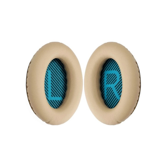 Ανταλλακτικά Earpads Ακουστικών για Bose QuietComfort 2, 15, 25 a 35, Αφρός Μνήμης + PU Δέρμα, Khaki, 1 Pair