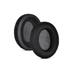 Ανταλλακτικά Earpads Ακουστικών για Kingston HyperX Stinger Core, Αφρός Μνήμης + Textile, Μαύρο, 1 Pair