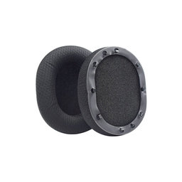 Ανταλλακτικά Earpads Ακουστικών για Razer Blackshark V2, V2X, V2 Pro, V2 SE, Αφρός Μνήμης + Textile, Μαύρο, 1 Pair