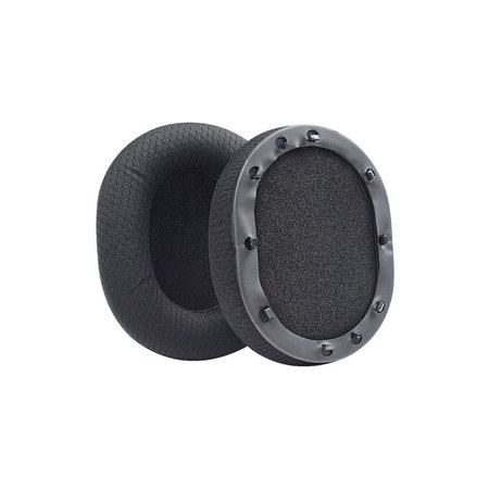 Ανταλλακτικά Earpads Ακουστικών για Razer Blackshark V2, V2X, V2 Pro, V2 SE, Αφρός Μνήμης + Textile, Μαύρο, 1 Pair