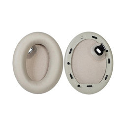 Ανταλλακτικά Earpads Ακουστικών για Sony WH-1000XM4, Αφρός Μνήμης + PU Δέρμα, Μπεζ, 1 Pair