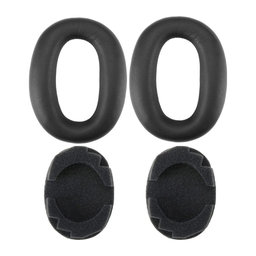 Ανταλλακτικά Earpads Ακουστικών για Sony MDR-1000X, WH-1000XM2, Αφρός Μνήμης + PU Δέρμα, Μαύρο, 1 Pair