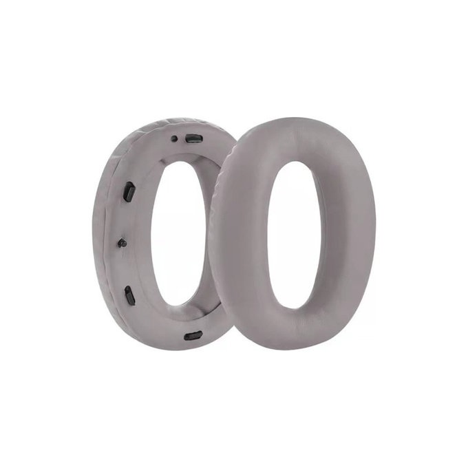 Ανταλλακτικά Earpads Ακουστικών για Sony MDR-1000X, WH-1000XM2, Αφρός Μνήμης + PU Δέρμα, Γκρι, 1 Pair