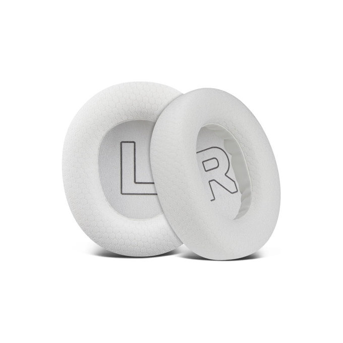 Ανταλλακτικά Earpads Ακουστικών για Steelseries Nova Pro Wireless, Αφρός Μνήμης + Textile, Λευκό, 1 Pair
