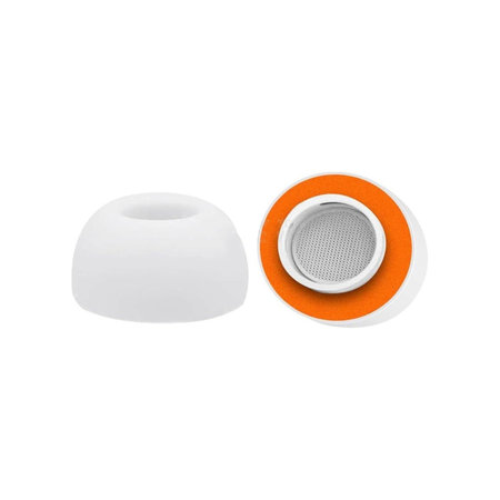 Ανταλλακτικά Silicone Ear Tips (M) για Apple AirPods 1, 2 Pro, Αφρός Μνήμης, Λευκό