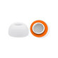 Ανταλλακτικά Silicone Ear Tips (M) για Apple AirPods 1, 2 Pro, Αφρός Μνήμης, Λευκό