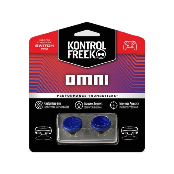 Επεκτεινόμενα Καλύμματα Λαβής Controller Nintendo Switch Pro Omni, Μπλε, Blue, Kontrol Freek