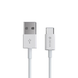 Καλώδιο USB / USB-C Smart, 2.1A, 2m, λευκό, Devia