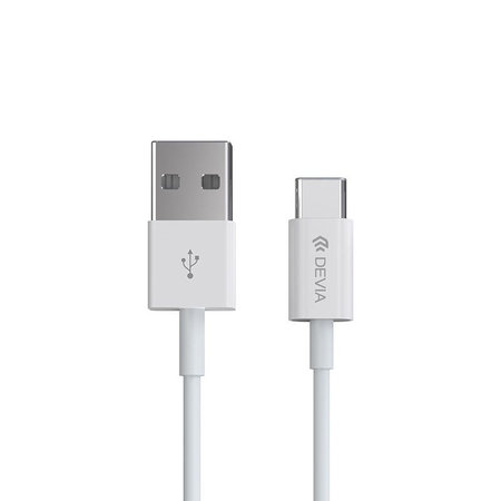 Καλώδιο USB / USB-C Smart, 2.1A, 2m, λευκό, Devia
