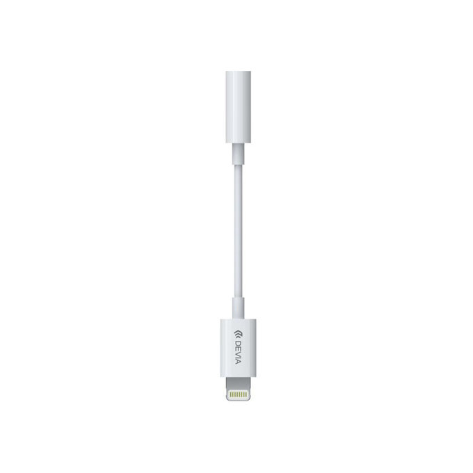Αντάπτορας Smart 3,5mm Jack / Lightning, λευκός, Devia