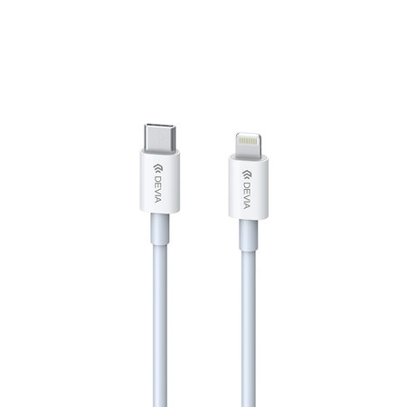 Καλώδιο Lightning / USB-C Smart, PD 20W, 1m, λευκό, Devia