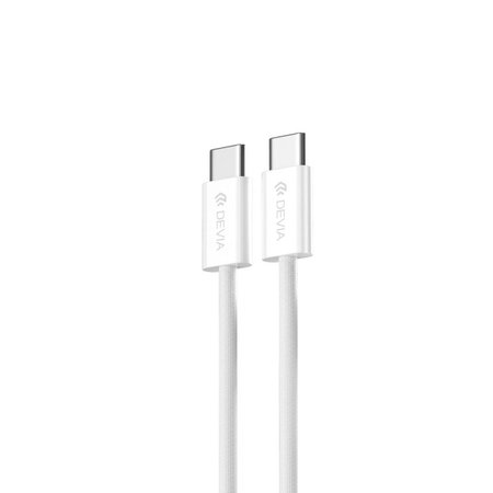 Καλώδιο USB-C / USB-C Smart, PD 60W, 1m, λευκό, Devia