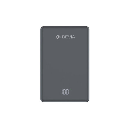 PowerBank MagSafe Extreme Speed Mini με οθόνη, PD 20W, 10000mAh, Space Grey, Devia