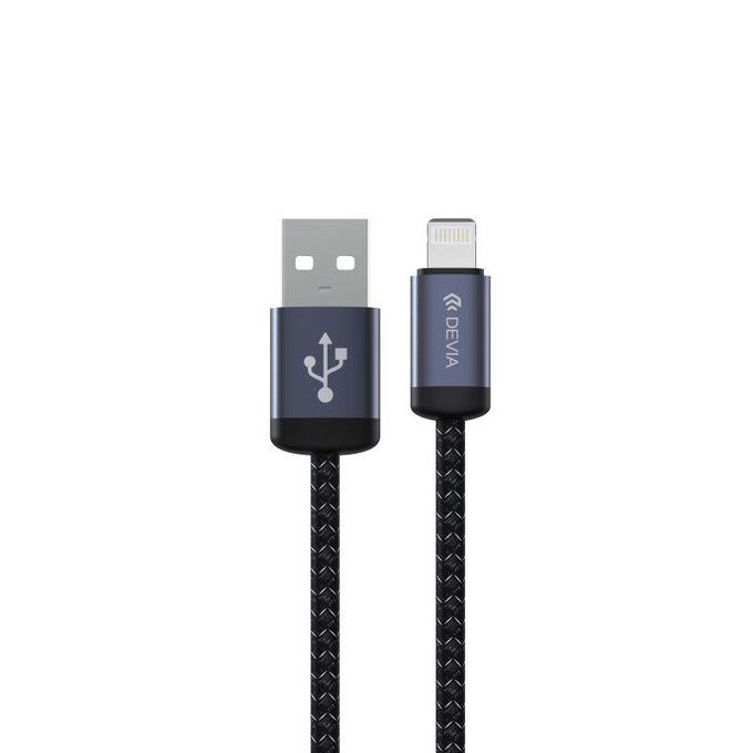Καλώδιο Lightning / USB Gracious, 2,4A, 1m, μαύρο, Devia