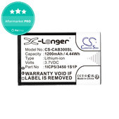 Μπαταρία για Cat B30, 1200mAh, Li-Ion, 3.7V, 1ICP5/3450 1S1P, HQ