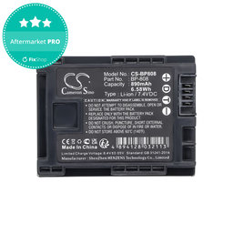 Μπαταρία για Canon FS10, FS11, FS100, 890mAh, Li-Ion, 7.4V, BP-808, HQ