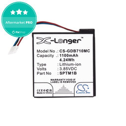 Μπαταρία για Gopro Hero 7 Silver, White, 1100mAh, Li-Ion, 3.85V, SPTM1B, HQ