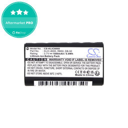 Μπαταρία για Jay-Tech Jay-Cam I4800, Kodak Easyshare Z1012, 1600mAh, Li-Ion, 3.7V, KLIC-8000, HQ