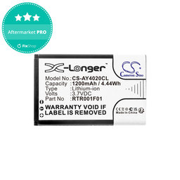 Μπαταρία για Alcatel 8232, 1200mAh, Li-Ion, 3.7V, RTR001F01, HQ