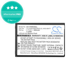 Μπαταρία για Yealink W53, W53h, W78h, 900mAh, Li-Ion, 3.7V, W53-BATT, HQ