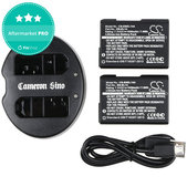 2 baterie z ładowarką doNikon Coolpix P7000, P7700, D3100, D3200, D5100, 1030mAh, Li-Ion, 7.4V, EN-EL14, HQ