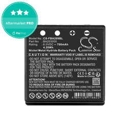 Μπαταρία για HBC Radiomatic Eco, 700mAh, Ni-MH, 6V, BA209060, HQ