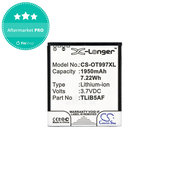 Μπαταρία για Alcatel One Touch 997, X Pop, TCL S710, S800, 1950mAh, Li-Ion, 3.7V, TLiB5AF, HQ