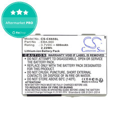 Μπαταρία για Siemens M8, A31, CS66, SS66, 600mAh, Li-Ion, 3.7V, EBA-660, HQ