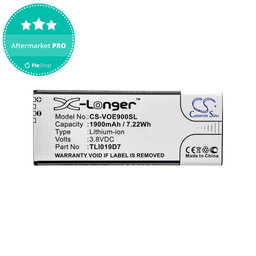 Μπαταρία για Alcatel 1 Dual Sim, TCL 5033, Vodafone VFD, Telstra, 1900mAh, Li-Ion, 3.8V, TLI019D7, HQ