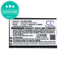 Μπαταρία για Saiet Lumina, Ready, Single, Brondi Amico Favoloso, Gigaset GI390, 590, 800mAh, Li-Ion, 3.7V, V30145-K1310-X470, HQ