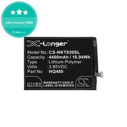 Μπαταρία για Nokia 8.3 2020 5G, 4400mAh, Li-Pol, 3.85V, HQ480, HQ