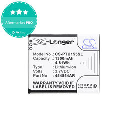 Μπαταρία για Panasonic Kx-Tu150, Kx-Tu150exr, 1300mAh, Li-Ion, 3.7V, 454854AR, HQ