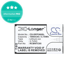 Μπαταρία για Doro Primo 368, 1000mAh, Li-Ion, 3.7V, RCBNTC05, HQ