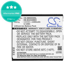 Μπαταρία για Samsung Galaxy J3, 2400mAh, Li-Ion, 3.8V, EB-BG530BBC, HQ