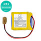 Μπαταρία για Fanuc 18-T Series Programmable Logic, 2400mAh, Li-MnO2, 6V, BR-2/3AGCT4A, HQ