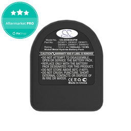Μπαταρία για Dewalt DCD940B2, DCD910KX, 1500mAh, Ni-MH, 12V, DC9071, DE9074, HQ