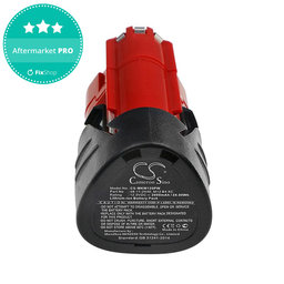 Μπαταρία για Milwaukee C12, M12, 2000mAh, Li-Ion, 12V, 48-11-2440, HQ