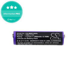 Μπαταρία για Moser Ermila 1884, 1885, Wahl 1884 LI+PRO, Wahl Ermila 1884, 1885, 1800mAh, LiFePO4, 3.2V, -, HQ