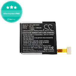 Μπαταρία για LG W150, LG Watch Urbane, 400mAh, Li-Pol, 3.8V, BL-S3, HQ
