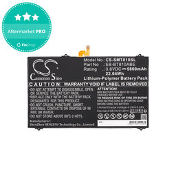 Μπαταρία για Samsung Galaxy Tab S2, 5800mAh, Li-Pol, 3.8V, EB-BT810ABE, HQ