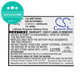 Μπαταρία για Samsung Galaxy Tab Active 2 8.0, 4050mAh, Li-Pol, 3.8V, EB-BT365BBU, HQ