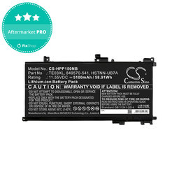 Μπαταρία για HP Omen 15, Pavilion 15, WASD 15, 5100mAh, Li-Ion, 11.55V, TE03XL, HQ