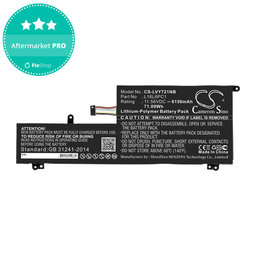 Μπαταρία για Lenovo Yoga 720-15, 6150mAh, Li-Pol, 11.56V, L16L6PC1, HQ