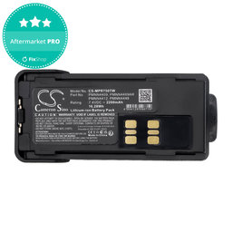 Μπαταρία για Motorola Dp2600e, Dp4000, P8608, Xpr3000, Xpr7350, 2200mAh, Li-Ion, 7.4V, PMNN4409, HQ